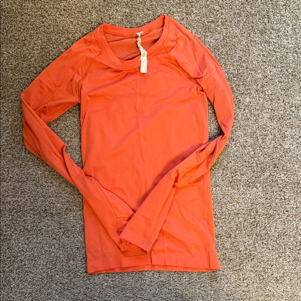 Lululemon Orange Swiftly Tech Size 2